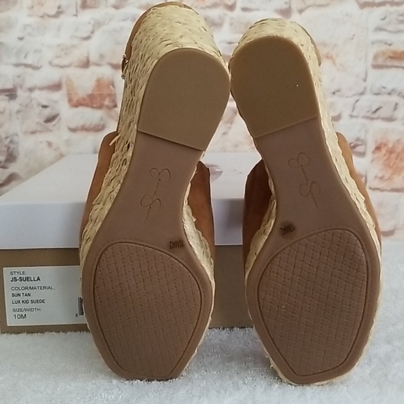 New Jessica Simpson Suella Leather Sandals - Picture 12 of 13